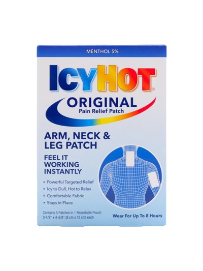 30408 - Icy Hot Original Pain Relief Patch. 5ct. (Case Of 24) - Box:  - Loc: K1