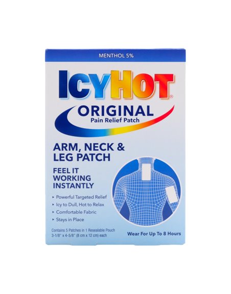 30408 - Icy Hot Original Pain Relief Patch. 5ct. (Case Of 24) - Box:  - Loc: K1