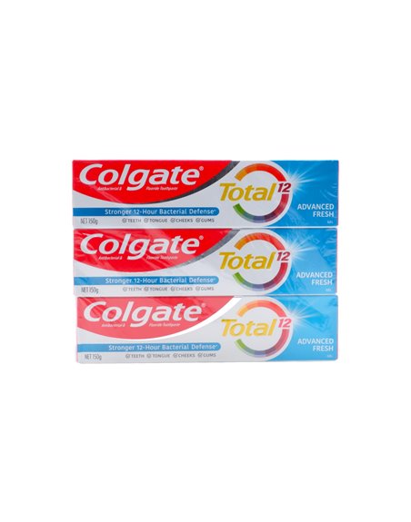30420 - Colgate Toothpaste, Total Advance Fresh (12Hour Bacterial Defense) - 5.29 oz. (Case Of 72) - Box:  - Loc: H0