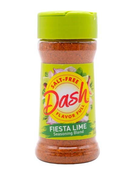 30433 - Dash Fiesta Lime Seasoning (Salt Free) - 2.4 (68g) oz. (Pack of 8) - Box:  - Loc: S10