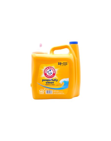 30437 - ARM & Hammer Liquid Detergent, Powerfully Clean. (Clean Burst) - 140 fl. oz. (Case of 2) - Box:  - Loc: C6