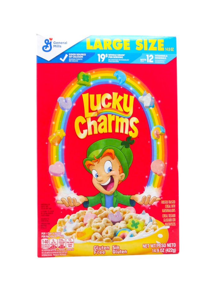 30447 - General Mills Lucky Charms - 14.9 oz. (Case of 10) 12399 - Box:  - Loc: E4