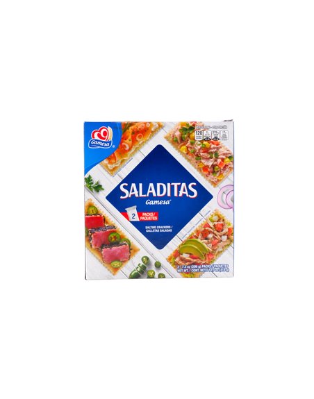 30448 - Gamesa Saladitas Crackers (Galletas Saladas) - 12/7.3 oz. (Case Of 12) - Box:  - Loc: N7