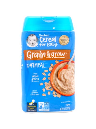 30469 - Gerber Cereal For Baby, Oatmeal  - 8 fl. oz. (Case of 6) - Box:  - Loc: D0