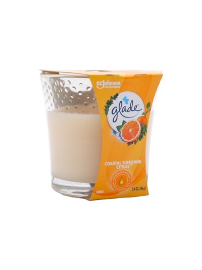 30493 - Glade Candle Coastal Sunshine Citrus - 3.4 oz. (Case of 6) - Box:  - Loc: I7