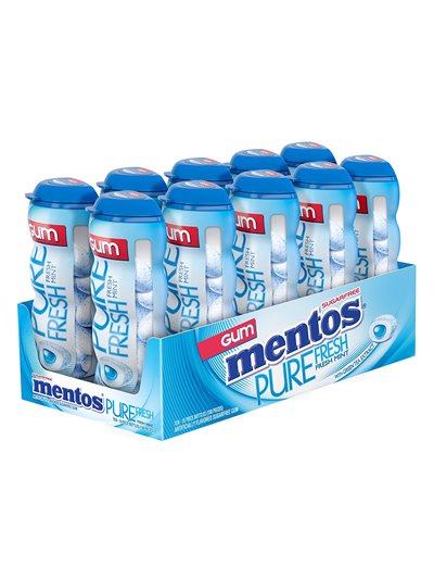 3108 - Mentos Gum Pure Fresh, Fresh Mint - 10/15pcs - Box:  - Loc: N2