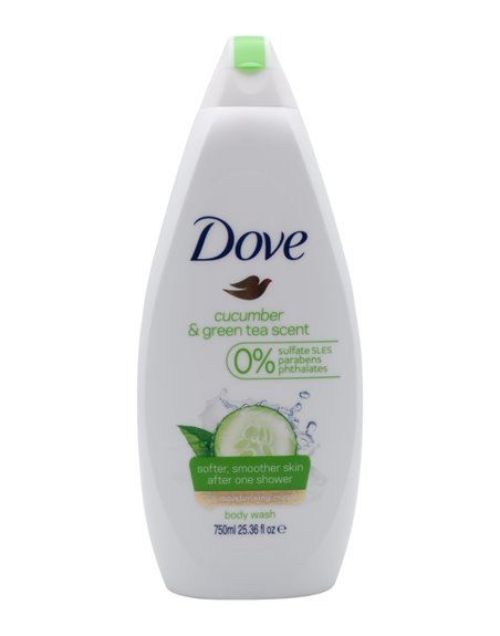 30512 - Dove Body Wash, Cucumber Green Tea Scent - 750ml. (Case Of 12) - Box:  - Loc: I1