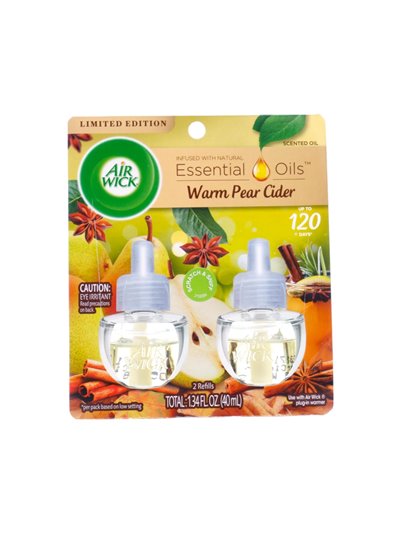 30516 - Air Wick Essential Oils Refill, Pear Cider - 2ct/40ml. (Case Of 6) - Box:  - Loc: I7
