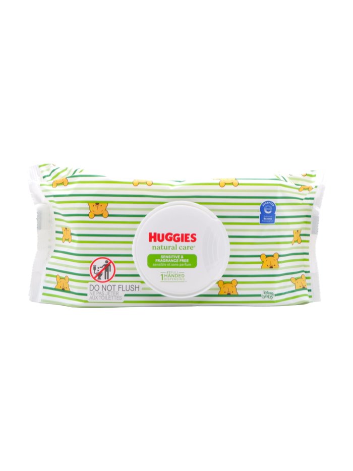 30527 - Huggies Baby Wipes, Natural Green - 64ct. (Case of 17) - Box:  - Loc: 52F