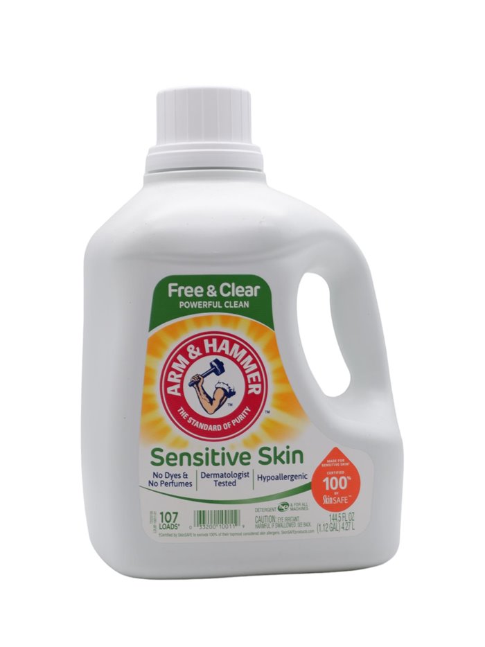 30559 - ARM & Hammer Liquid Detergent, Free. (Sensitive Skin) - 144.5 fl. oz. (Case of 4) - Box:  - Loc: C6