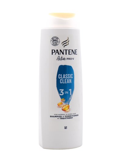 30600 - Pantene Shampoo Classic Clean Active Pro-V 3 In 1- 400ml - Box:  - Loc: K9
