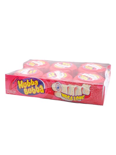30623 - Hubba Bubba Bubble Tape,  Snappy Strawberry - 15/12ct. (Case Of 15) - Box:  - Loc: N1