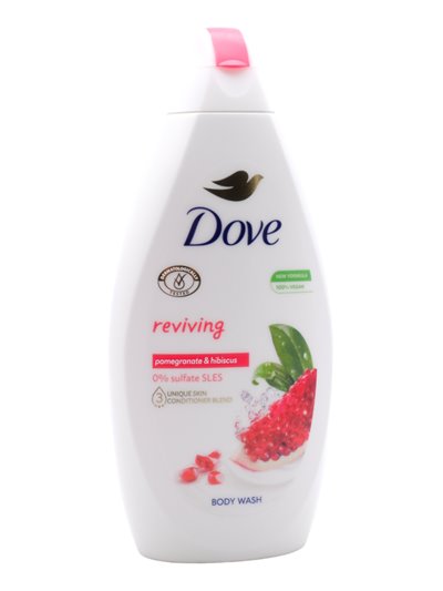30628 - Dove Body Wash, Pomegranate & Hibiscus - 450ml. (Case Of 12) - Box:  - Loc: I3