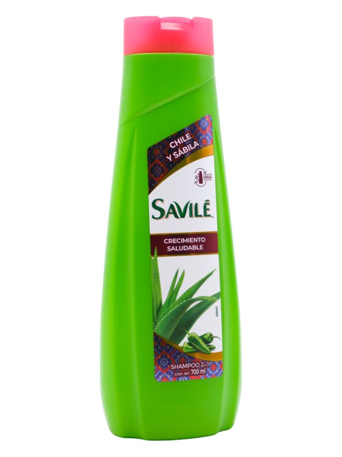 30649 - Savile Shampoo 2 In 1, Chile & Sabila (Crecimiento Saludable) - 12/700ml - Box:  - Loc: K13