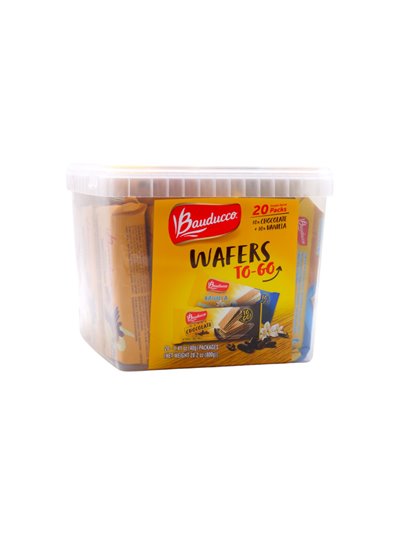 30670 - Bauducco Waffers To-Go. (Vanilla/Chocolate). 20ct-1.41oz - Box:  - Loc: N5