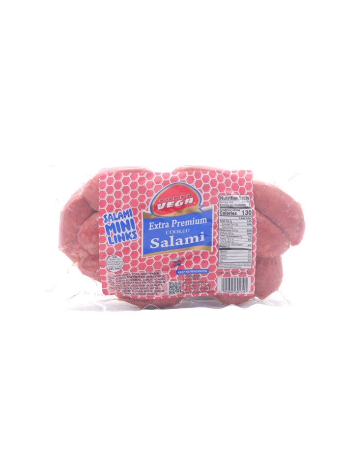 30747 - Super Vega Salami Mini Links Extra Premium - 16 oz. - Box:  - Loc: NV-12