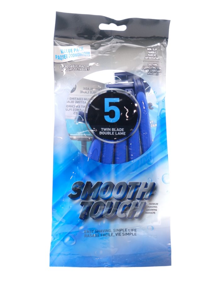30820 - Smooth Touch Razor. Twin Blade - 5ct - Box:  - Loc: L0