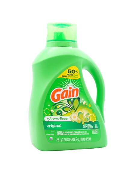 30825 - Gain Liquid Laundry Detergent, Original - 88 fl. oz. (Case of 4) - Box:  - Loc: C2
