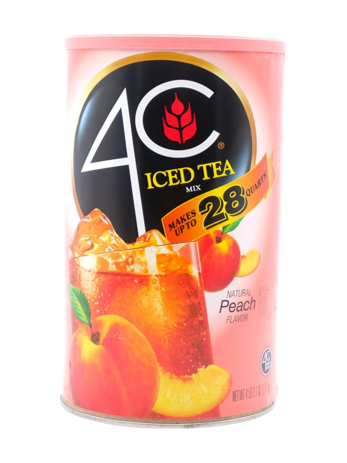 30827 - 4C Iced Tea Mix Powder Peach, Natural Flavor - 6/28Qt. - Box:  - Loc: H1