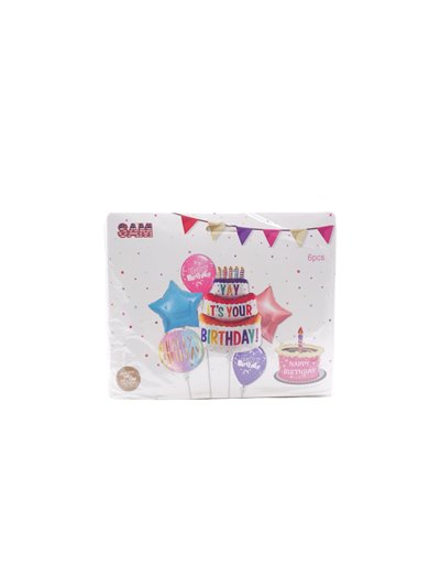 30858 - Birthday Balloon YAY  - 36Pack - Box:  - Loc: J7