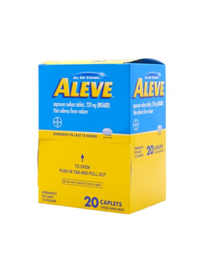 30909 - Aleve 220mg Loose - 20ct - Box:  - Loc: K3