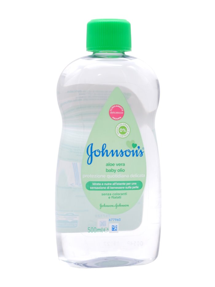 30962 - Johnson's Baby Oil Aloe Vera - 500ml. (Case of 12) - Box:  - Loc: J1