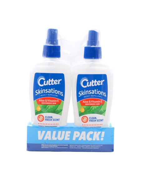 30986 - Cutter Insect Repellent. Aloe & Vitamin E (Skinsations). 6 oz. (Case Of 12) - Box:  - Loc: 31M