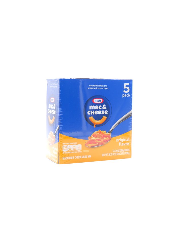 31007 - Kraft Macaroni & Cheese Original Flavor Dinner - 5/7.25 oz. (Case Of 25 Boxes) - Box:  - Loc: G8