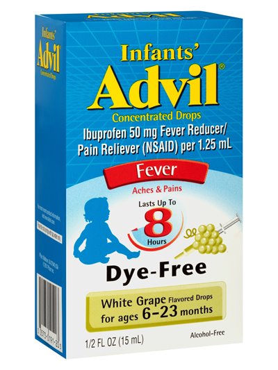 5651 - Advil Infants Drops White Grape - 1/2 fl. oz. - Box:  - Loc: K4