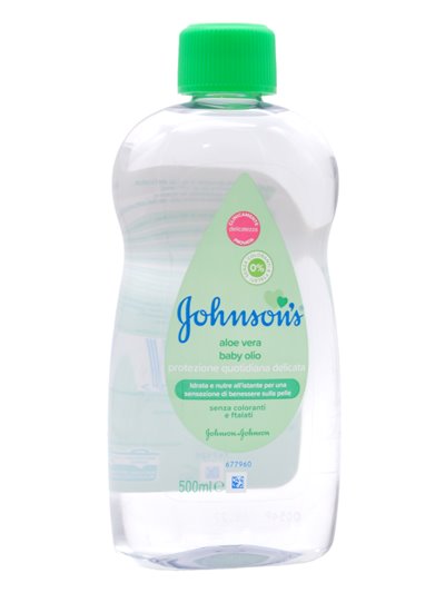 31027 - Johnson's Baby Oil, Aloe Vera - 300ml. (Case of 12) - Box:  - Loc: J1