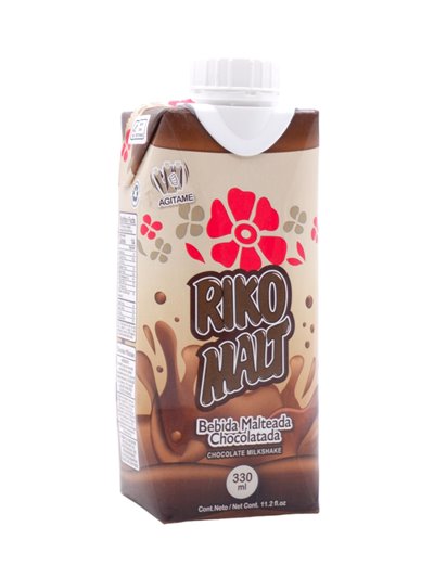 31034 - Riko Malt. Chocolate Milk Shake (Malteada Chocolatada) - 18/11 oz (Case Of 18) - Box:  - Loc: B9