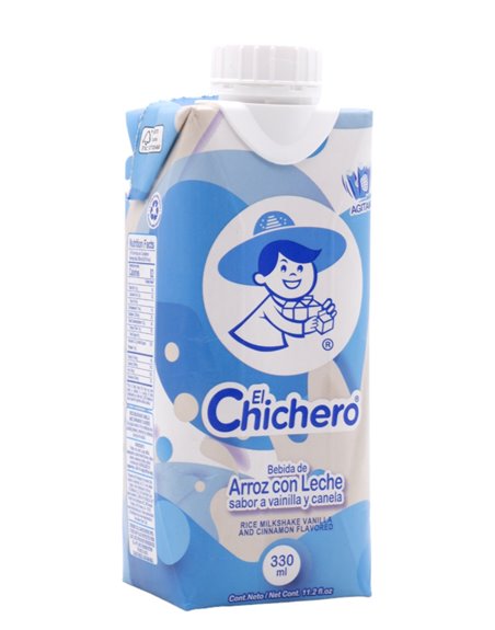 31035 - El Chichero. Batida De Arroz Con Leche (Vainilla/Canela). 18/11 oz (330ml). (Case Of 12) - Box:  - Loc: B9