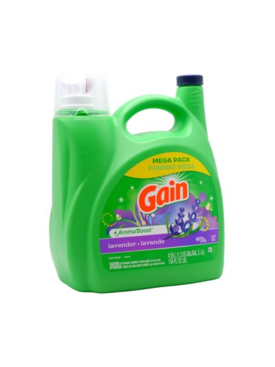 31086 - Gain Liquid Laundry Detergent, Lavender - 154 fl. oz. ( Case of 4 ) - Box:  - Loc: C2