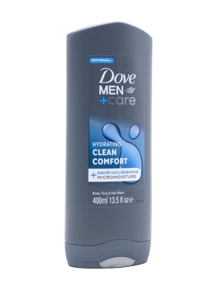 31102 - Dove Body Wash, Clean Comfort (Men) - 400ml. (Case of 12) - Box:  - Loc: I3
