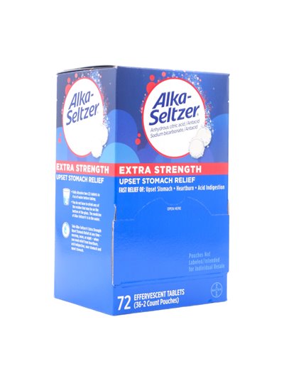 31152 - Alka - Seltzer Extra Strength - 72ct - Box:  - Loc: K1