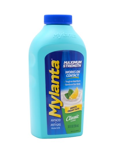 31160 - Mylanta Liquid Antacid Classic Flavor - 10 fl. oz. (Case Of 12) - Box:  - Loc: 