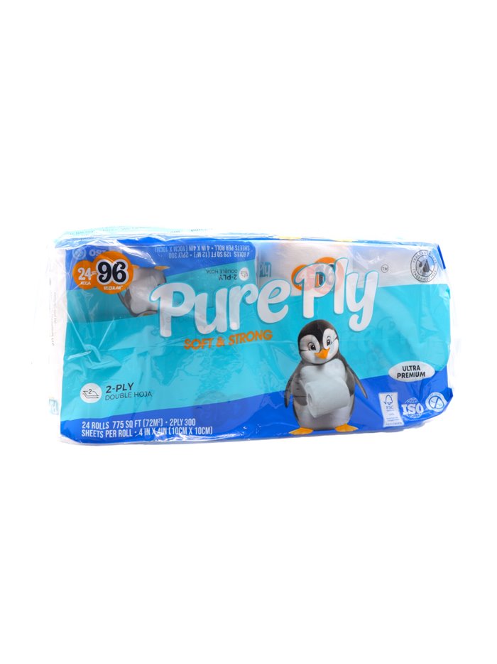 31173 - PurePly 2-Ply Toilet Tissue -300 Sheets -6/4pk - Box:  - Loc: 