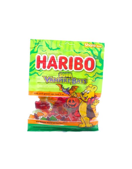 31211 - Haribo. Sour Vampire Bats (Gummi Candy) - 4.5oz/12ct - Box:  - Loc: L4