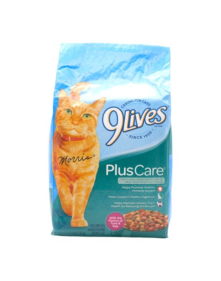 31223 - 9Lives Plus Care Dry Cat Food - 3.15lb (Case Of 4) - Box:  - Loc: S2