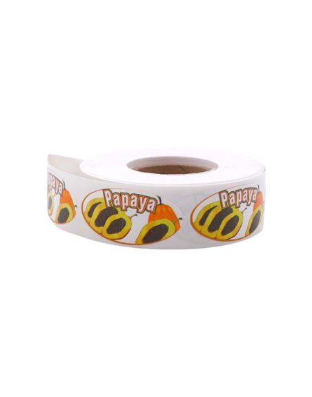 31336 - Papaya Label- 5pk - Box:  - Loc: P0