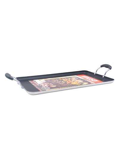 31341 - Imusa Double Burner Griddle Cool-Tourch Handle 19x12" - Box:  - Loc: J9