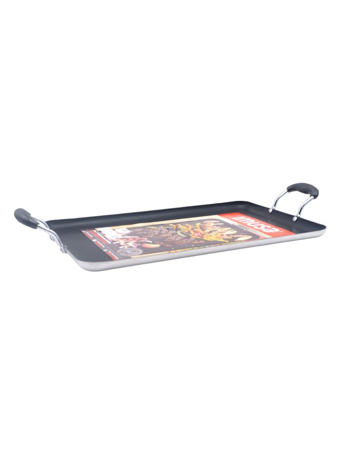 31341 - Imusa Double Burner Griddle Cool-Tourch Handle 19x12" - Box:  - Loc: J9