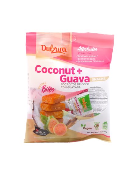 31350 - Dulzura Coconut/Guava Bites - 3.4oz. (Case Of 12) - Box:  - Loc: C.J.3