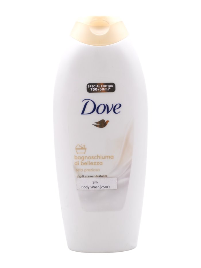 31378 - Dove Body Wash,  Bagnoschiuma Di Bellezza - (Seta Preziosa) - 750ml. (Case of 12) - Box:  - Loc: F2