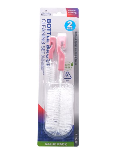 31449 - Wee's Beyond. Baby Bottle Brush. 2Pcs -  (Case Of 12ct). 16225 - Box:  - Loc: J4