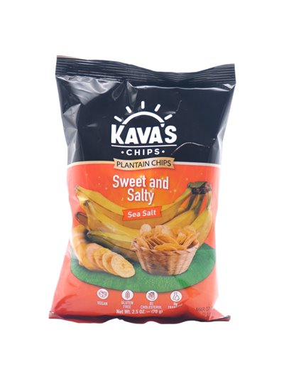 31452 - Kavas Sweet & Salty Plantain  Chips (Platanitos), 2.5 oz.(Case Of 24) - Box:  - Loc: N10