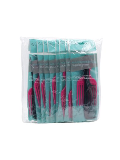 31456 - We Caraft. Comb Set - 2 pcs All Purpose Styling Classic Comb. (002-409) - Box:  - Loc: J5