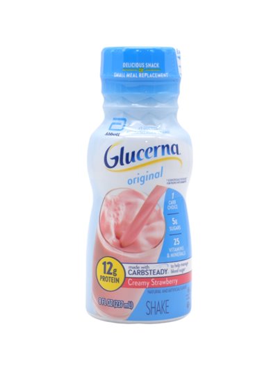 31464 - Glucerna Shake Straverry, 8 fl. oz. - (24 Pack) - Box:  - Loc: F0