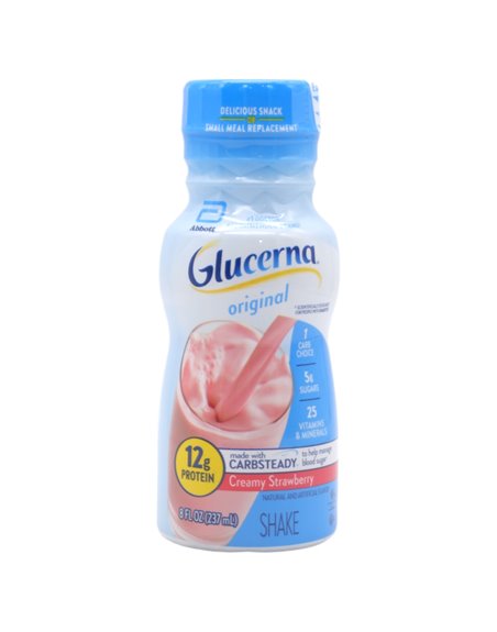 31464 - Glucerna Shake Straverry, 8 fl. oz. - (24 Pack) - Box:  - Loc: F0
