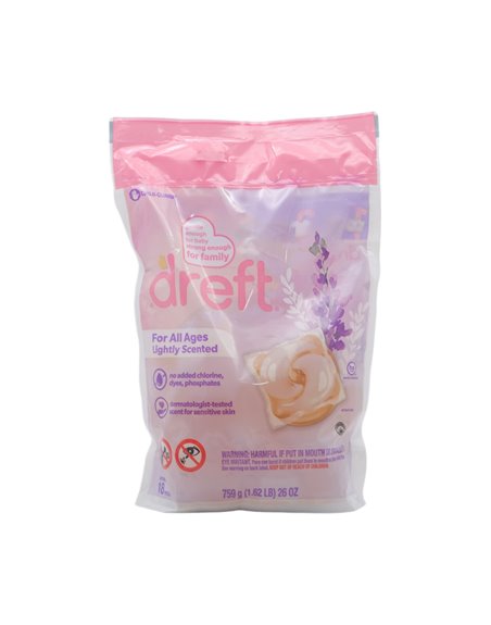 31501 - Dreft For All Ages Pods - 18ct. (Case of 4) - Box:  - Loc: C2